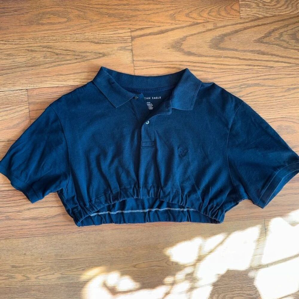 Cropped American Eagle Polo